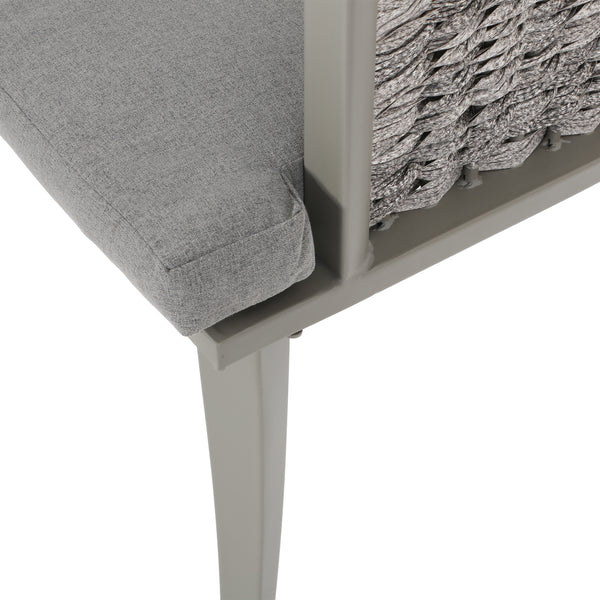 Gdf Studio Kalyiah Outdoor Boho Wicker Chat Set With Side Table