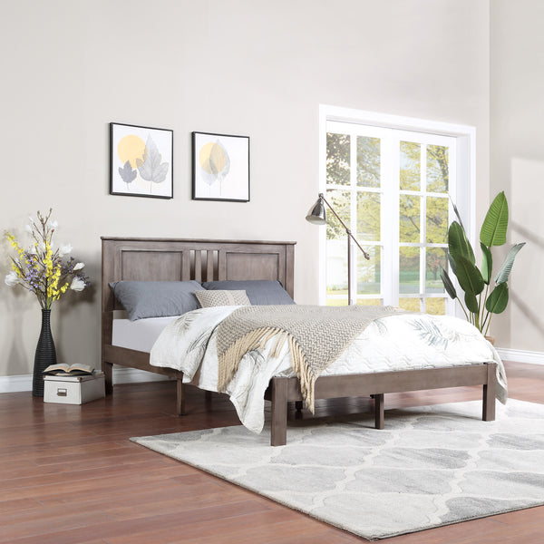 Gdf Studio Kashtyn Modern Farmhouse Acacia Wood Queen Bed Platform