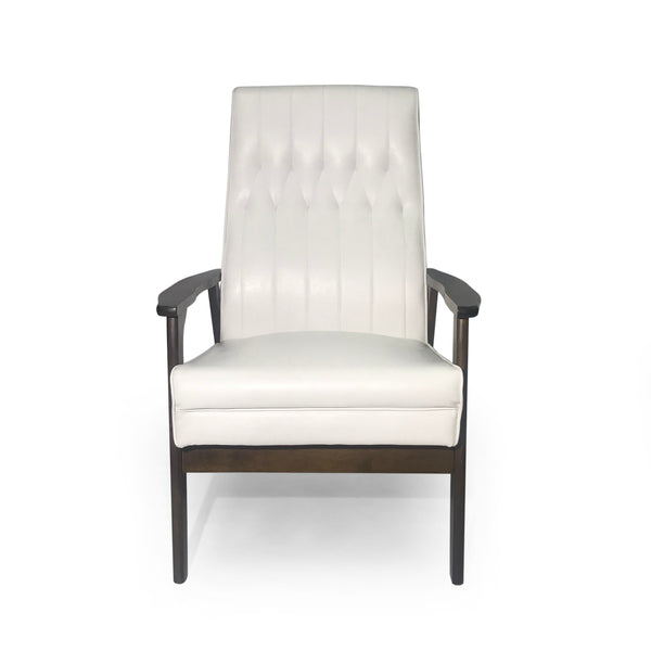 Gdf Studio Katharine Mid-Century Faux Leather Modern Accent Chair