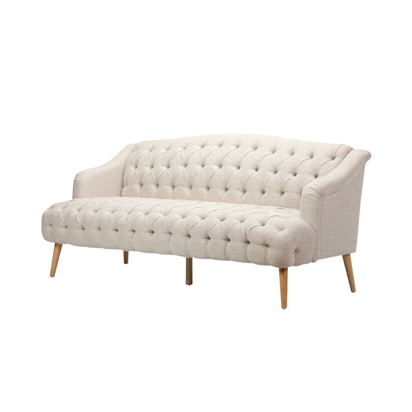 Gdf Studio Kayleigh Contemporary Tufted Fabric 3 Seater Sofa