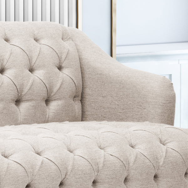 Gdf Studio Kayleigh Contemporary Tufted Fabric 3 Seater Sofa