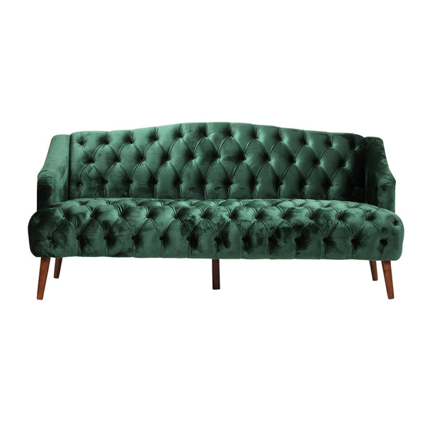 Gdf Studio Kayleigh Modern Glam Tufted Velvet 3 Seater Sofa