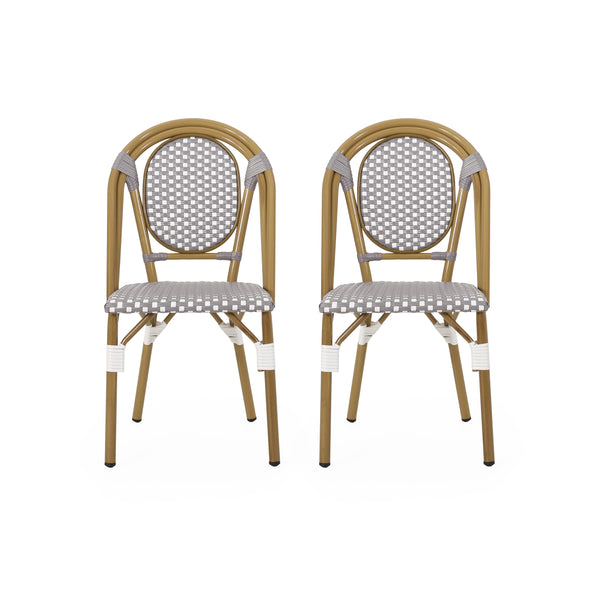 Gdf Studio Kazaria Outdoor French Bistro Chairs (Set Of 2)