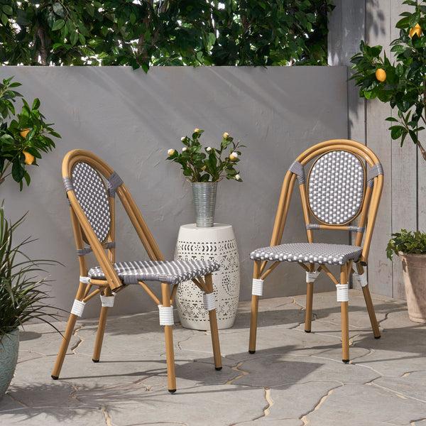 gdf studio Kazaria Outdoor French Bistro Chairs (Set of 2)