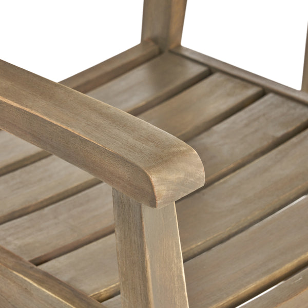 Gdf Studio Keegan Outdoor Acacia Wood 8 Seater Dining Set