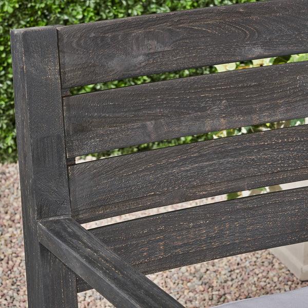 Gdf Studio Kemp Outdoor 6-Seater Acacia Wood Dining Set
