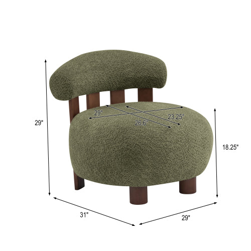 Gdf Studio Kesena Modern Bouble Fabric Accent Chair