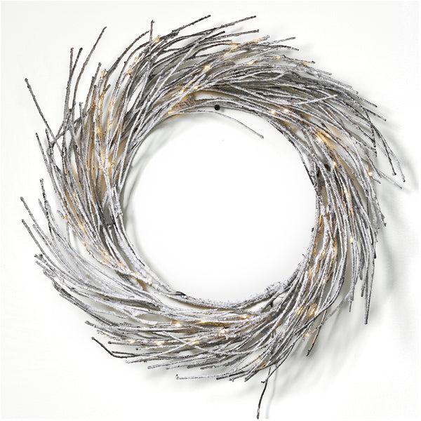 Gdf Studio Keylee 24" Pre-lit Warm White LED Artificial Christmas Wreath