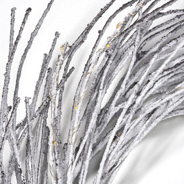 Gdf Studio Keylee 24" Pre-lit Warm White LED Artificial Christmas Wreath