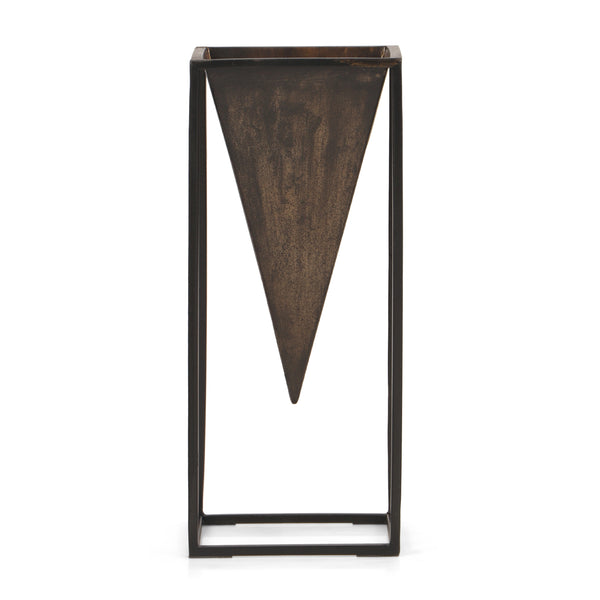 Gdf Studio Keyser Handcrafted Iron Decorative Frame Vase