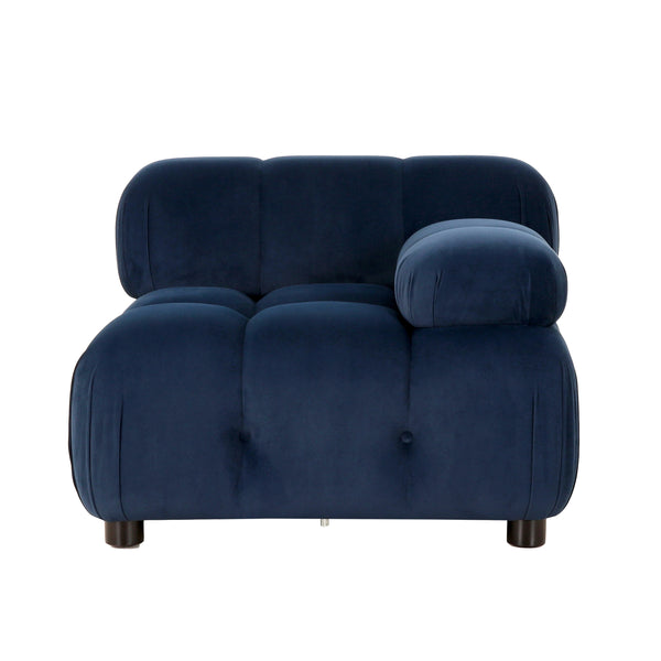 Gdf Studio Kildare Velvet 3 Seater Modular Tufted Sectional