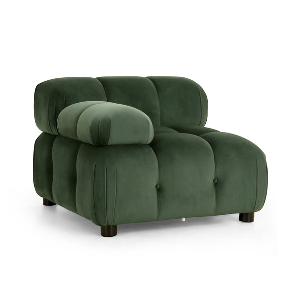Gdf Studio Kildare Velvet 3 Seater Modular Tufted Sofa