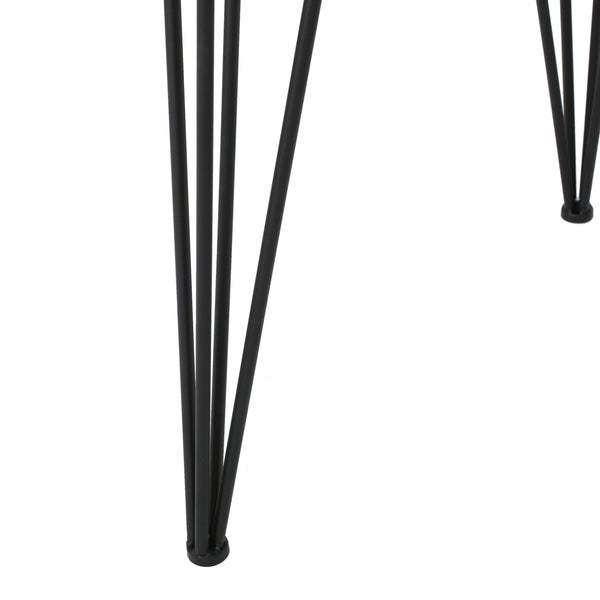 Gdf Studio Kirkham Mid Century Natural Finish Faux Live Edge Firwood Desk Set