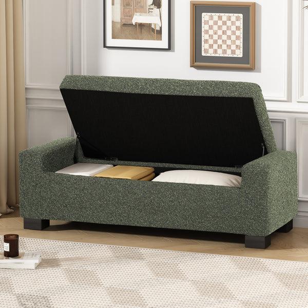 gdf studio Korvallis Korvallis Indoor Fabric Storage Ottoman Single