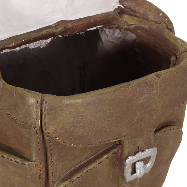 Gdf Studio Krass Outdoor Decorative Goose Planter White And Brown