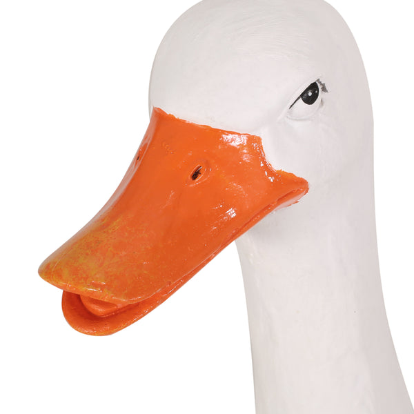 Gdf Studio Krass Outdoor Decorative Goose Planter White And Brown