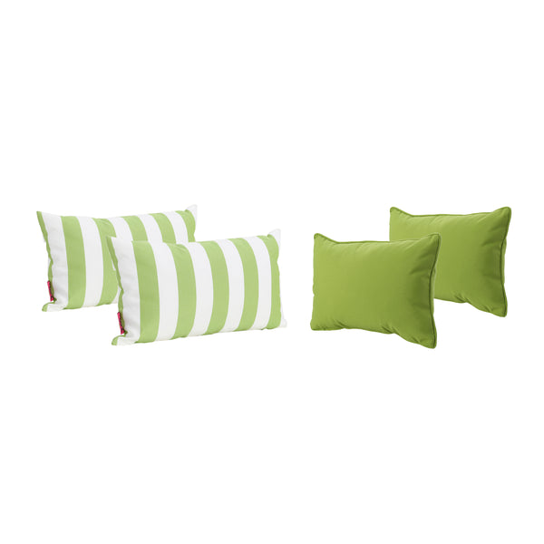 Gdf Studio La Jolla Outdoor Water Resistant Rectangular Throw Pillows - Set Of 4