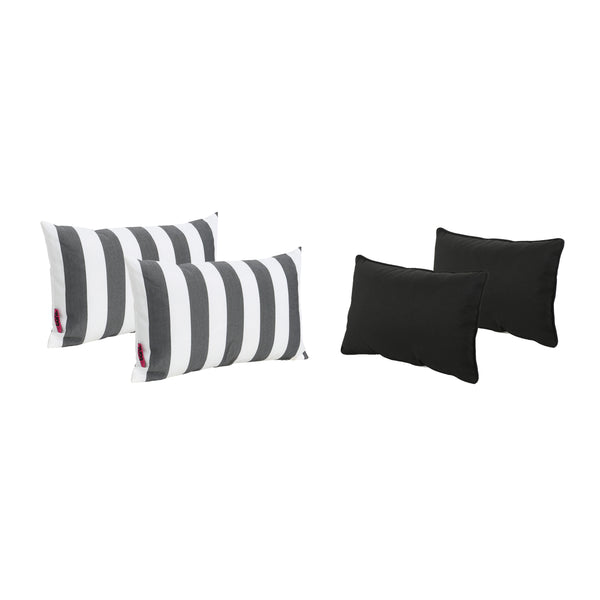 gdf studio La Jolla Outdoor Water Resistant Rectangular Throw Pillows - Set of 4