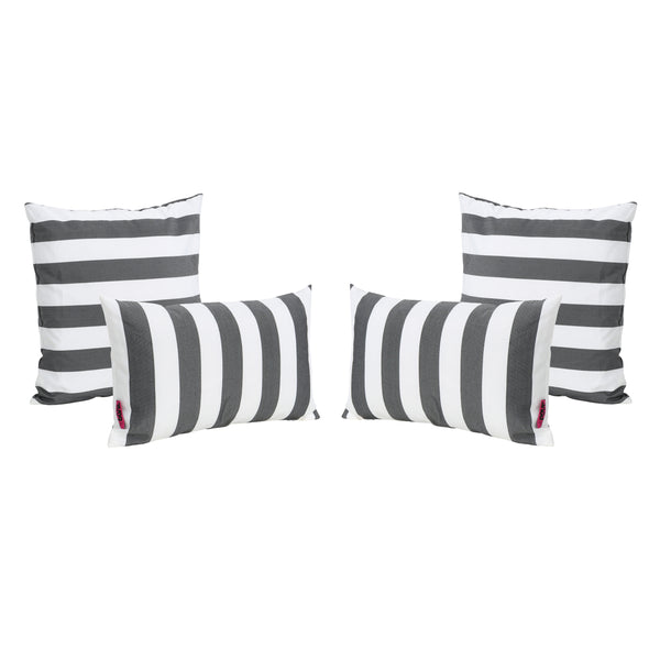 gdf studio La Jolla Outdoor Water Resistant Square and Rectangular Throw Pillows - Set of 4