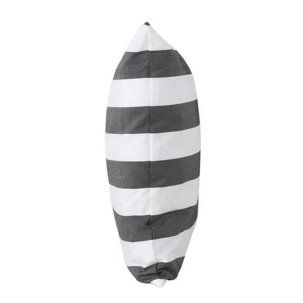 Gdf Studio La Mesa Indoor Striped Water Resistant Square Throw Pillow