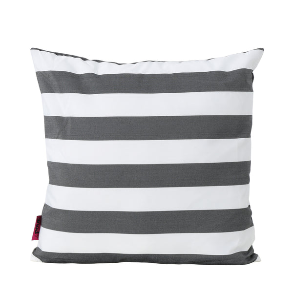 gdf studio La Mesa Indoor Striped Water Resistant Square Throw Pillow