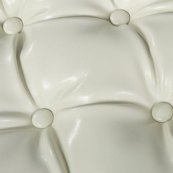 Gdf Studio Laguna Button Tufted Leather Storage Ottoman Bench