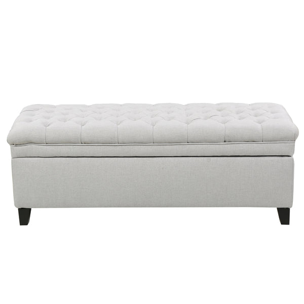gdf studio Laguna French Style Tufted Fabric Storage Ottoman Bench