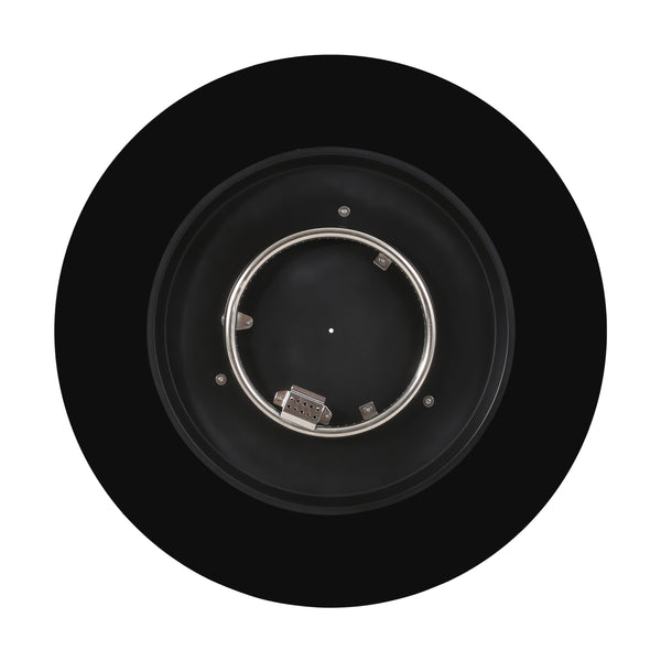 Gdf Studio Laini Outdoor Modern 31-Inch Circular Fire Pit With Tank Holder