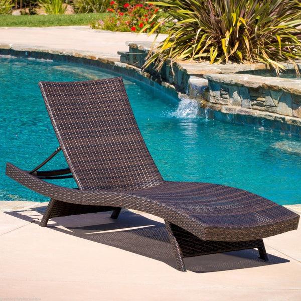 Gdf Studio Lakeport Outdoor Adjustable Chaise Lounge Chairs (Set Of 4)