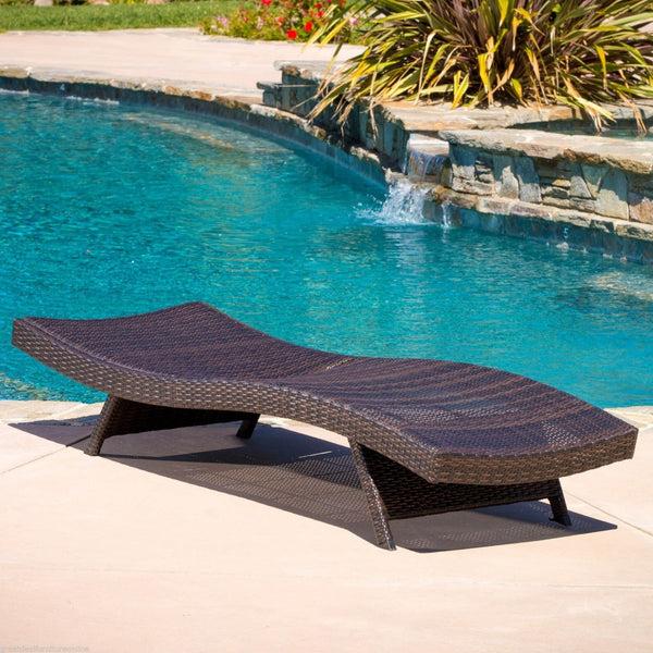 Gdf Studio Lakeport Outdoor Adjustable Chaise Lounge Chairs (Set Of 4)