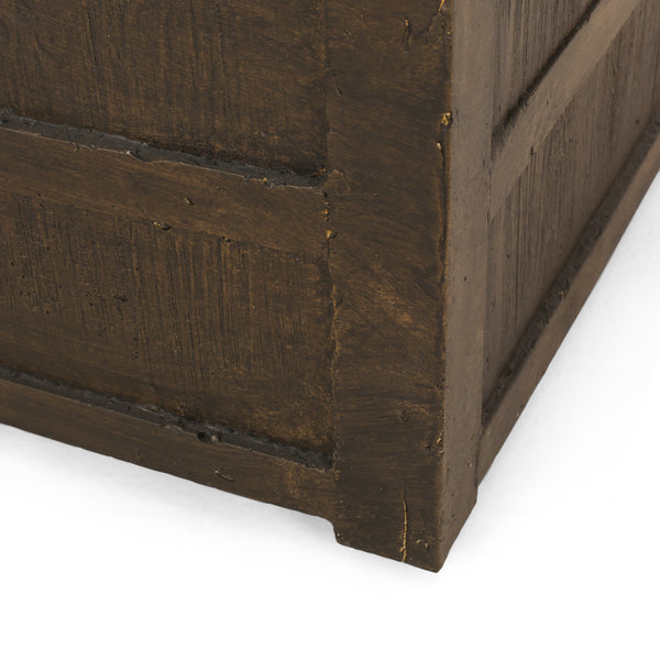 Gdf Studio Land Backyard Fire Pit 32-inch By 32-inch Gas-Burning Lightweight Concrete Natural Wood Finish