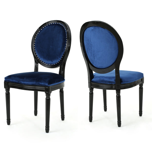 gdf studio Landon Traditional New Velvet Dining Chairs (Set of 2)