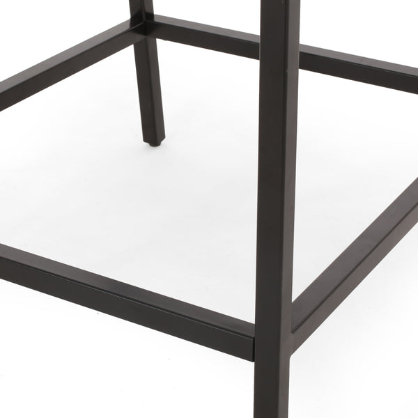 Gdf Studio Lansing Contemporary Diamond Stitch Counter Stools Set Of 2