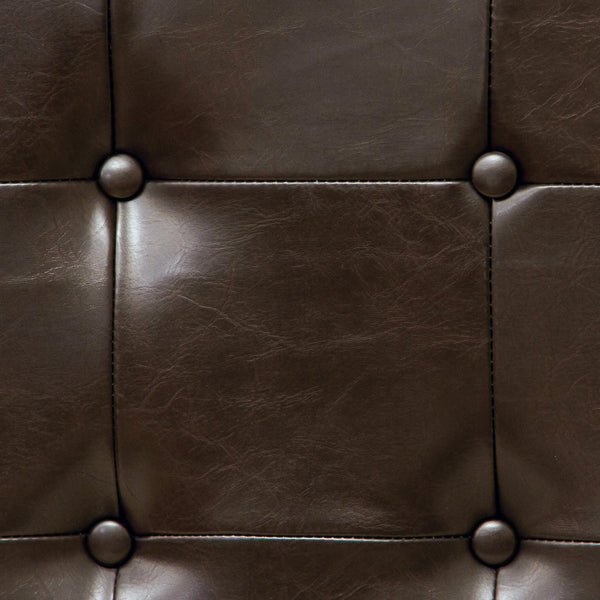 Gdf Studio Lansing Queen/Full Brown Leather Headboard