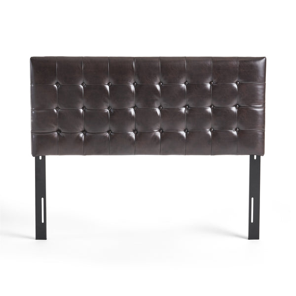 gdf studio Lansing Queen/Full Brown Leather Headboard
