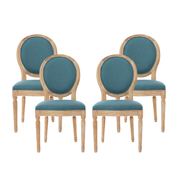 Gdf Studio Lariya French Country Dining Chairs (Set Of 4)