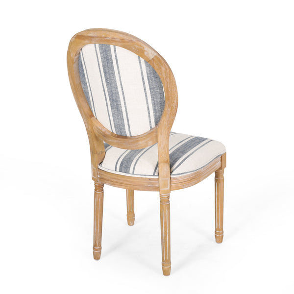 Gdf Studio Lariya French Country Fabric Dining Chairs