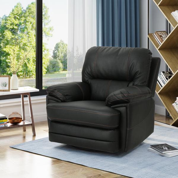 Gdf Studio Laurent Bubba Leather Swivel Power Recliner