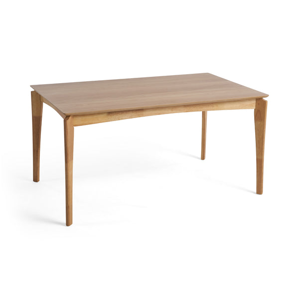 Gdf Studio Laveer Mid Century Modern Wood Dining Table