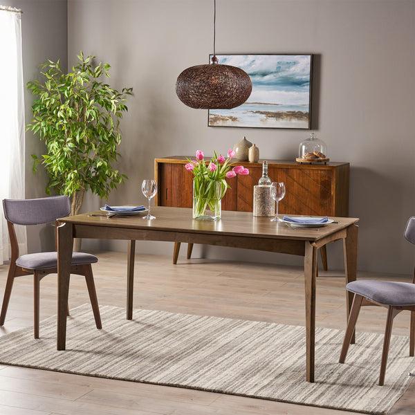 gdf studio Laveer Mid Century Modern Wood Dining Table
