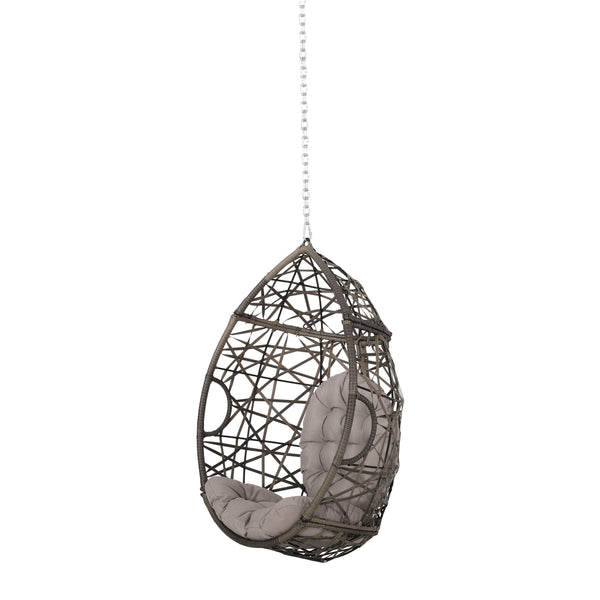 Gdf Studio Layden Indoor/Outdoor Wicker Hanging Egg / Teardrop Chair (NO STAND)