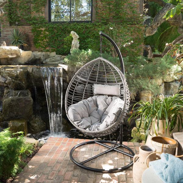 gdf studio Leasa Indoor/Outdoor Hanging Teardrop / Egg Chair (Stand Not Included)