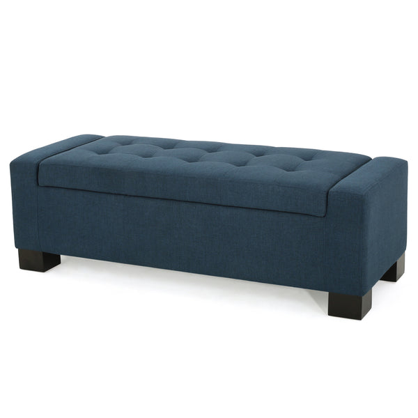 gdf studio Legacy Tufted Top Fabric Storage Ottoman