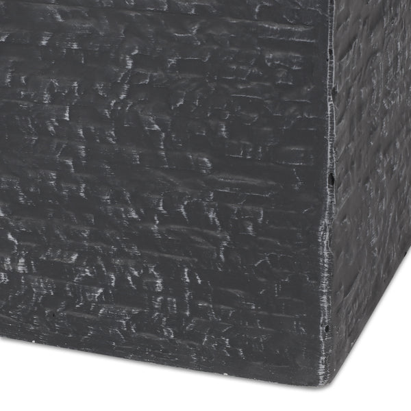 Gdf Studio Leiman Outdoor Large And Small Cast Stone Planters Set Of 2 Gray