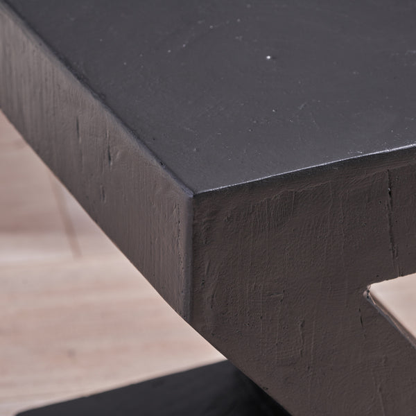 Gdf Studio Ligia Modern Z-Shaped Lightweight Concrete Accent Side Table