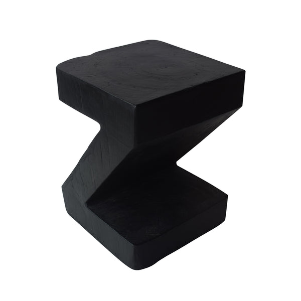 gdf studio Ligia Modern Z-Shaped Lightweight Concrete Accent Side Table