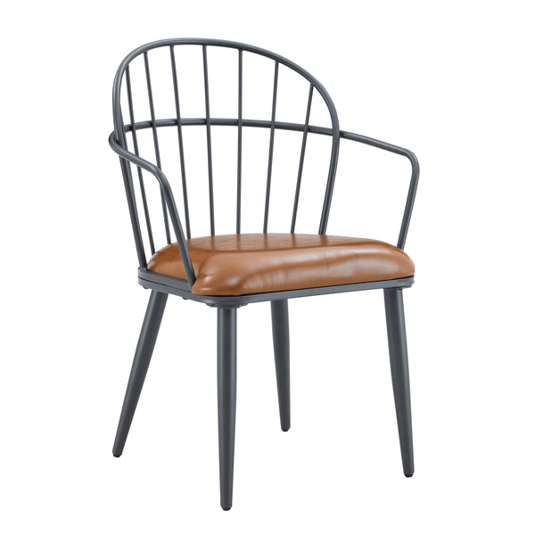 Gdf Studio Limeo Modern Upholstered PU Leather Dining Chairs Set Of 2