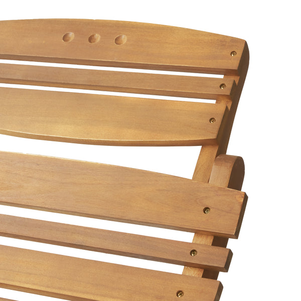 Gdf Studio Lisbon Outdoor Wood Folding & Portable Chaise Lounge