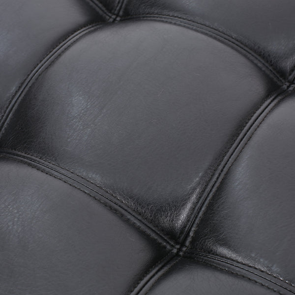 Gdf Studio Littell Contemporary Faux Leather Tufted 4 Seater Sofa And Chaise Lounge Sectional Set