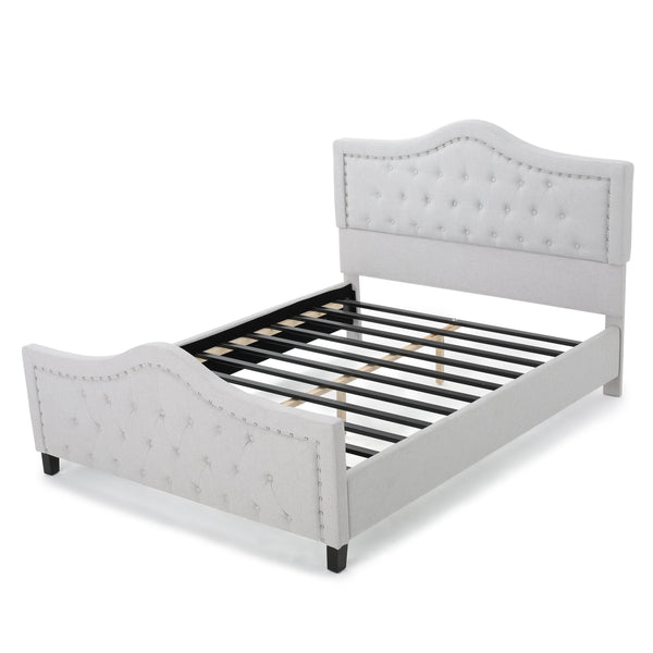 gdf studio Livi Fabric Fully Upholstered Queen Bed Set